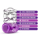 Buy Play With Me Pleaser Rechargeable C - Ring - Purple - Purple USB Rechargeable Cock Ring