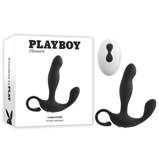 Buy Playboy Pleasure COME HITHER - Black 13.2 cm USB Rechargeable Vibrating Prostate Massager with Wireless Remote Control at NZ’s Mega Adult Toys Store. Discover premium sex toys with discreet shipping at the best price in NZ