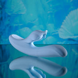 Buy Playboy Pleasure IN BLOOM - Blue 23.5 cm USB Rechargeable Thrusting Tapping & Heating Dual Vibrator