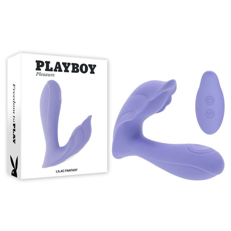 Buy Playboy Pleasure LILAC FANTASY - Purple 13.5 cm USB Rechargeable Tapping Vibrator with Remote