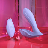 Buy Playboy Pleasure LILAC FANTASY - Purple 13.5 cm USB Rechargeable Tapping Vibrator with Remote