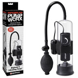 Buy Pump Worx Beginner's Vibrating Pump - Clear/Black Vibrating Penis Pump at NZ’s Mega Adult Toys Store. Discover premium sex toys with discreet shipping at the best price in NZ