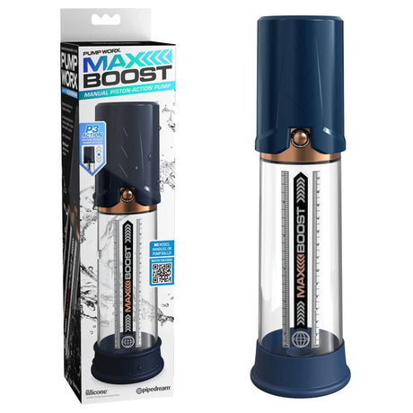 Buy Pump Worx Max Boost - Blue - Blue Penis Pump at NZ’s Mega Adult Toys Store. Discover premium sex toys with discreet shipping at the best price in NZ