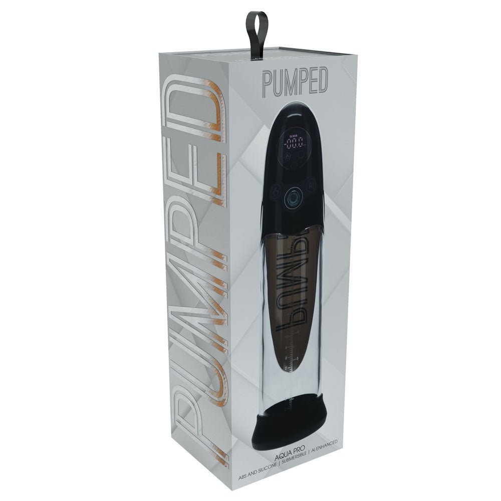 Buy PUMPED Aqua - Pro Auto Pump - Black - Black/Clear USB Rechargeable AI - Enabled Submersible Auto Penis Pump