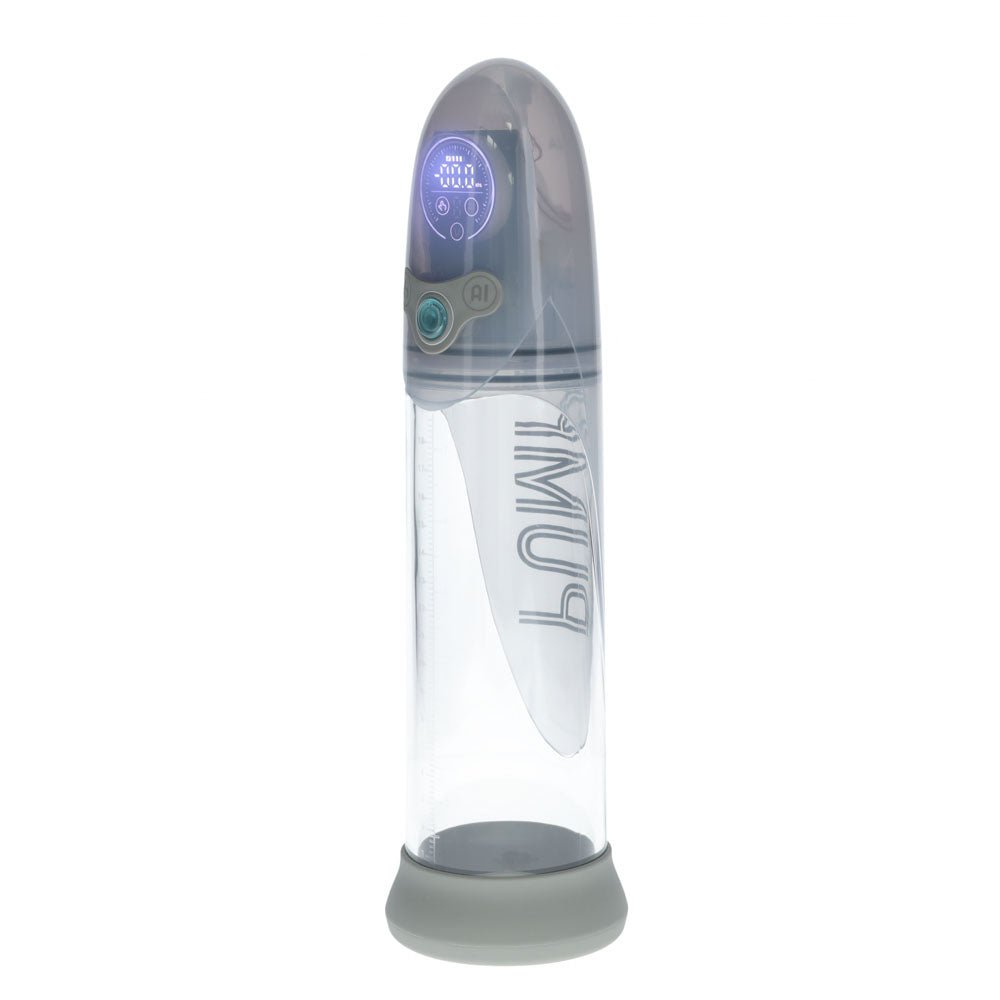 Buy PUMPED Aqua - Pro Auto Pump - Grey - Grey/Clear USB Rechargeable AI - Enabled Submersible Auto Penis Pump