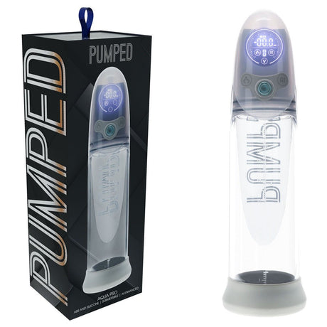 Buy PUMPED Aqua - Pro Auto Pump - Grey - Grey/Clear USB Rechargeable AI - Enabled Submersible Auto Penis Pump
