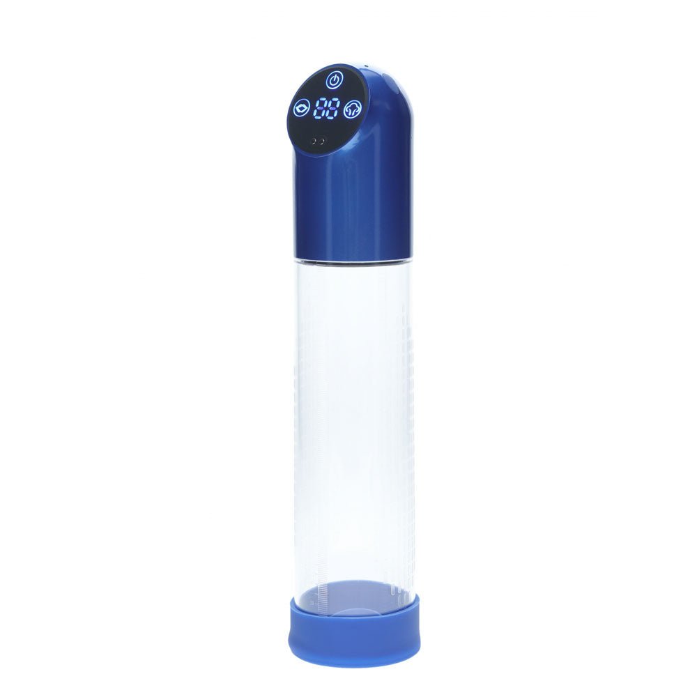 Buy PUMPED Automatic Waterproof Pump - Metal Blue - Blue/Clear USB Rechargeable Automatic Penis Pump