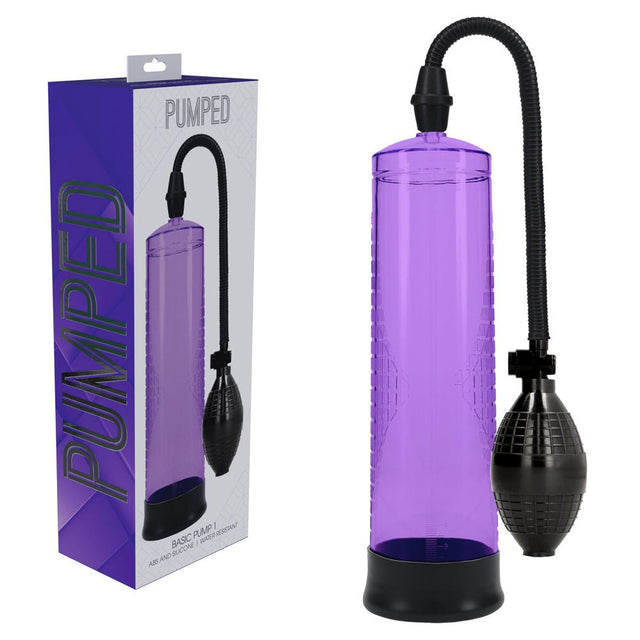 Buy PUMPED Basic Pump 1 - Purple - Purple Penis Pump