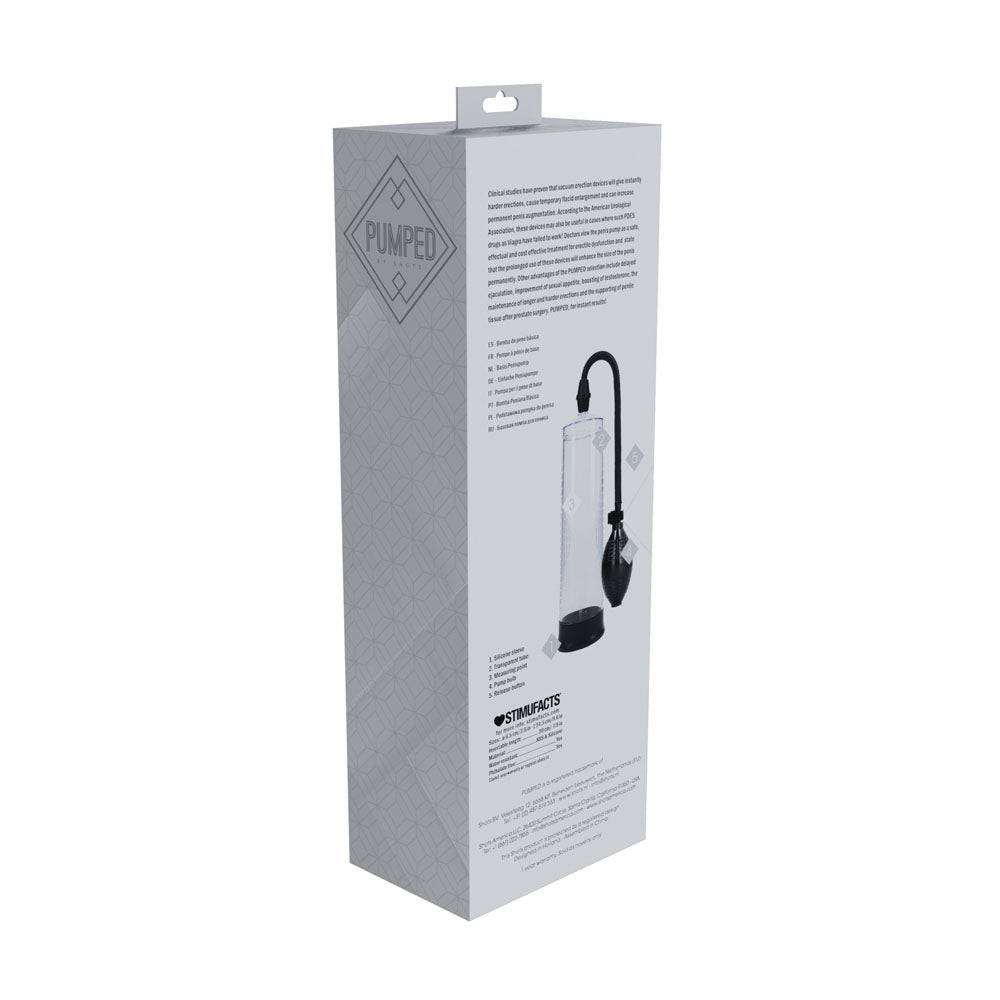 Buy PUMPED Basic Pump 1 - Transparent - Clear Penis Pump