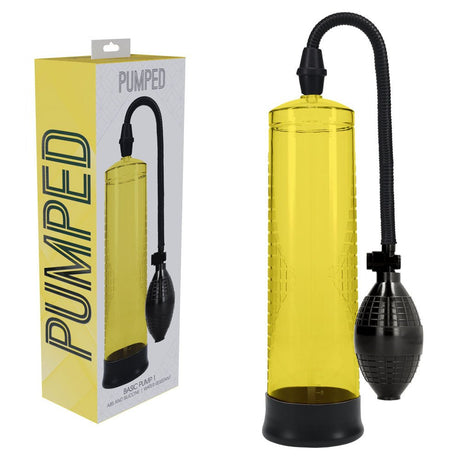 Buy PUMPED Basic Pump 1 - Yellow - Yellow Penis Pump
