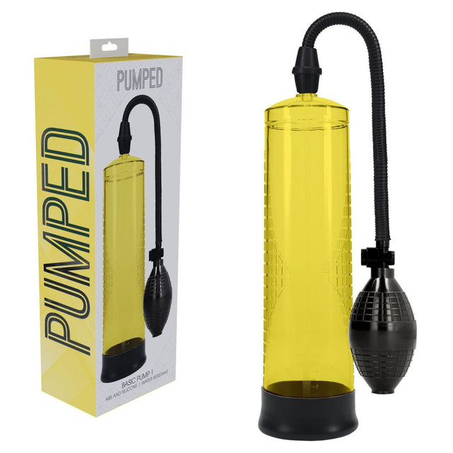 Buy PUMPED Basic Pump 1 - Yellow - Yellow Penis Pump