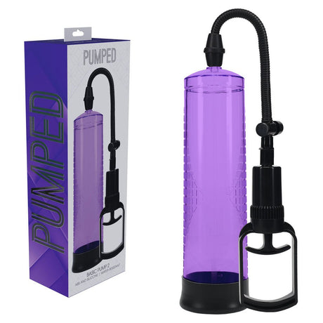 Buy PUMPED Basic Pump 2 - Purple - Purple Penis Pump