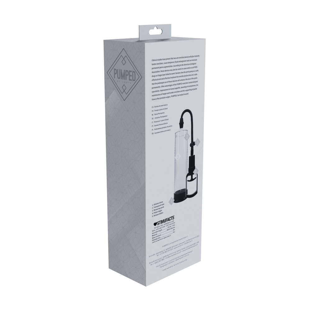 Buy PUMPED Basic Pump 2 - Transparent - Clear Penis Pump