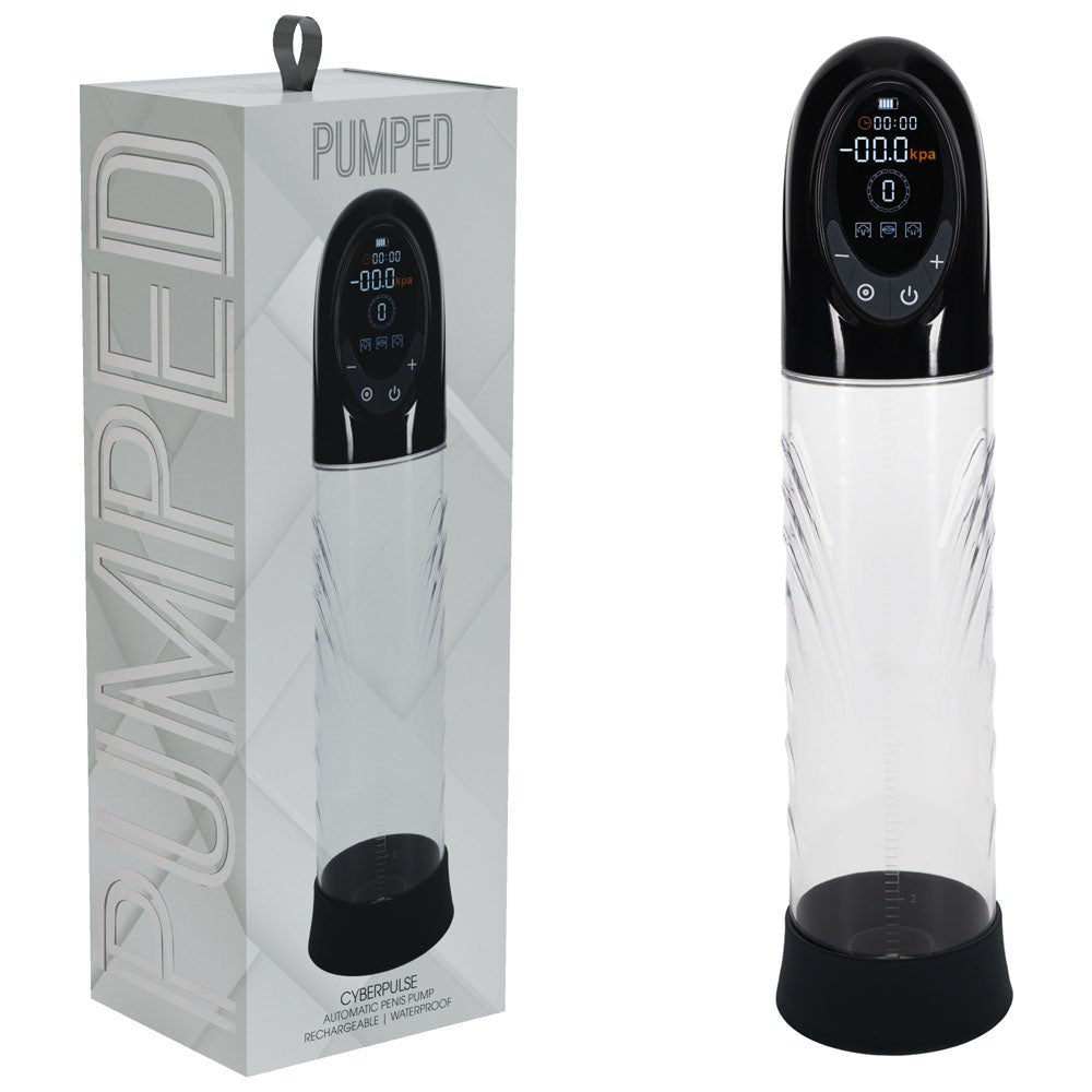Buy PUMPED CyberPulse Automatic Penis Pump - Black - Black/Clear USB Rechargeable Auto Penis Pump