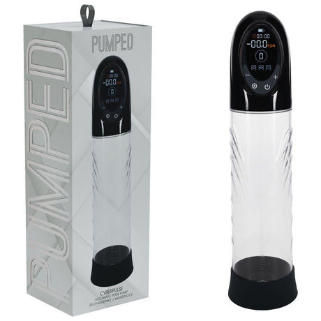 Buy PUMPED CyberPulse Automatic Penis Pump - Black - Black/Clear USB Rechargeable Auto Penis Pump