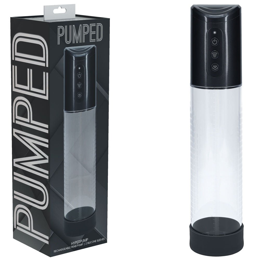 Buy PUMPED Hyperpump Automatic Pump - Gunmetal - Gunmetal Grey USB Rechargeable Auto Penis Pump