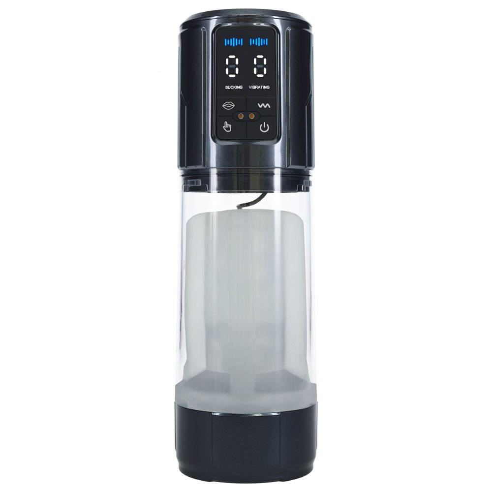 Buy PUMPED UltraLift Automatic Masturbator - Gunmetal Grey/Clear USB Rechargeable Auto Masturbator