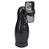 Buy PUMPED Virtuo - Gunmetal - Gunmetal Grey/Clear USB Rechargeable Sucking And Vibrating Auto Masturbator