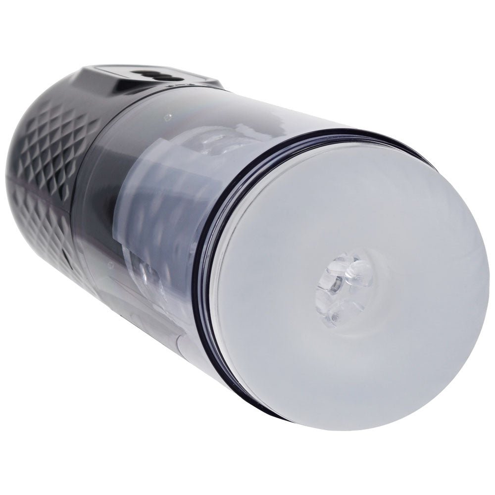 Buy PUMPED Vortex - Gunmetal - Gunmetal Grey/Clear USB Rechargeable Sucking Rotating and Thrusting Auto Masturbator