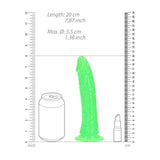 Buy REALROCK 18 cm Slim Glow in the Dark Neon - Green - Glow in Dark Green 18 cm (7'') Dong