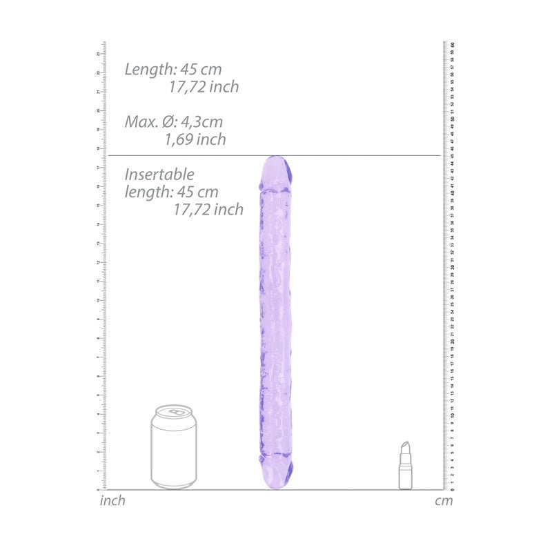 Buy REALROCK 45 cm Double Dong - Purple - Purple 45 cm (18'') Double Dong at NZ’s Mega Adult Toys Store. Discover premium sex toys with discreet shipping at the best price in NZ