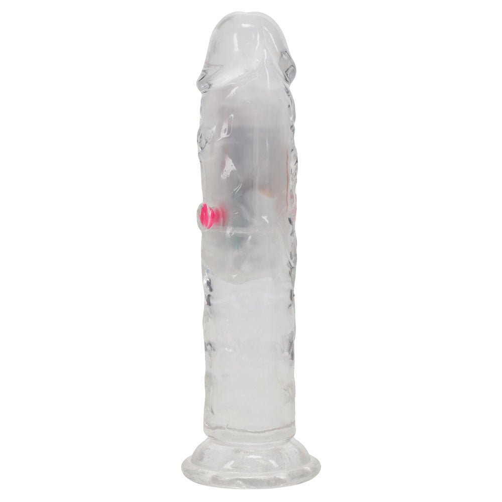 Buy REALROCK 6'' No Balls Wireless Rechargeable LED Vibrating Dong - Clear with LED 16.5 cm USB Rechargeable Vibrating Dong with Remote