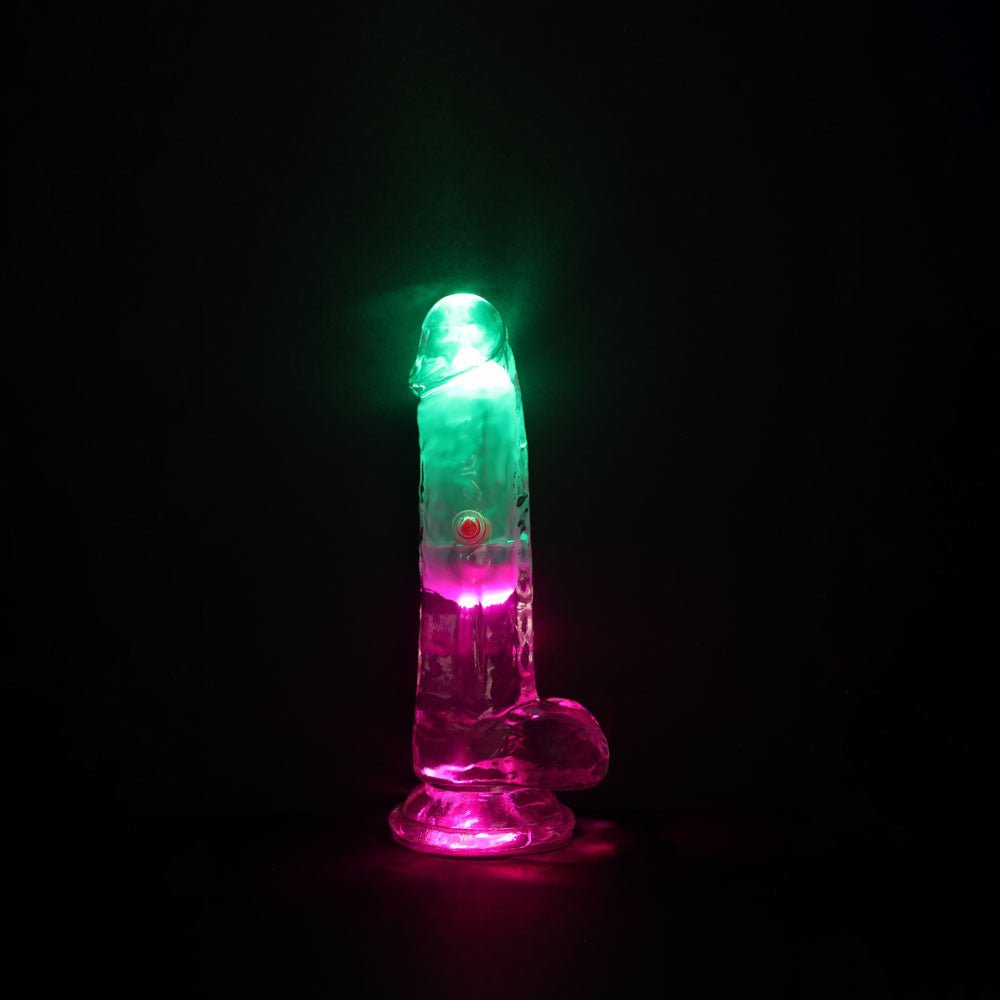 Buy REALROCK 6'' with Balls Wireless Rechargeable LED Vibrating Dong - Clear with LED 16.2 cm USB Rechargeable Vibrating Dong with Remote