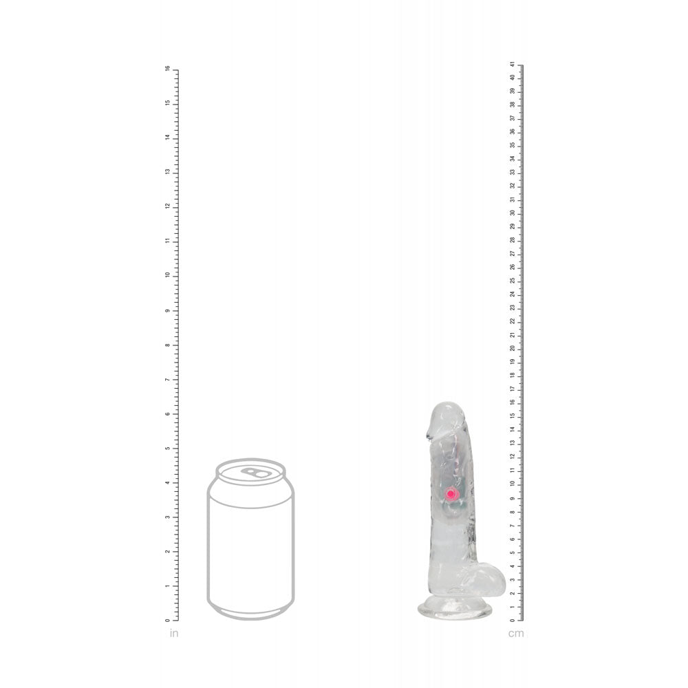 Buy REALROCK 6'' with Balls Wireless Rechargeable LED Vibrating Dong - Clear with LED 16.2 cm USB Rechargeable Vibrating Dong with Remote