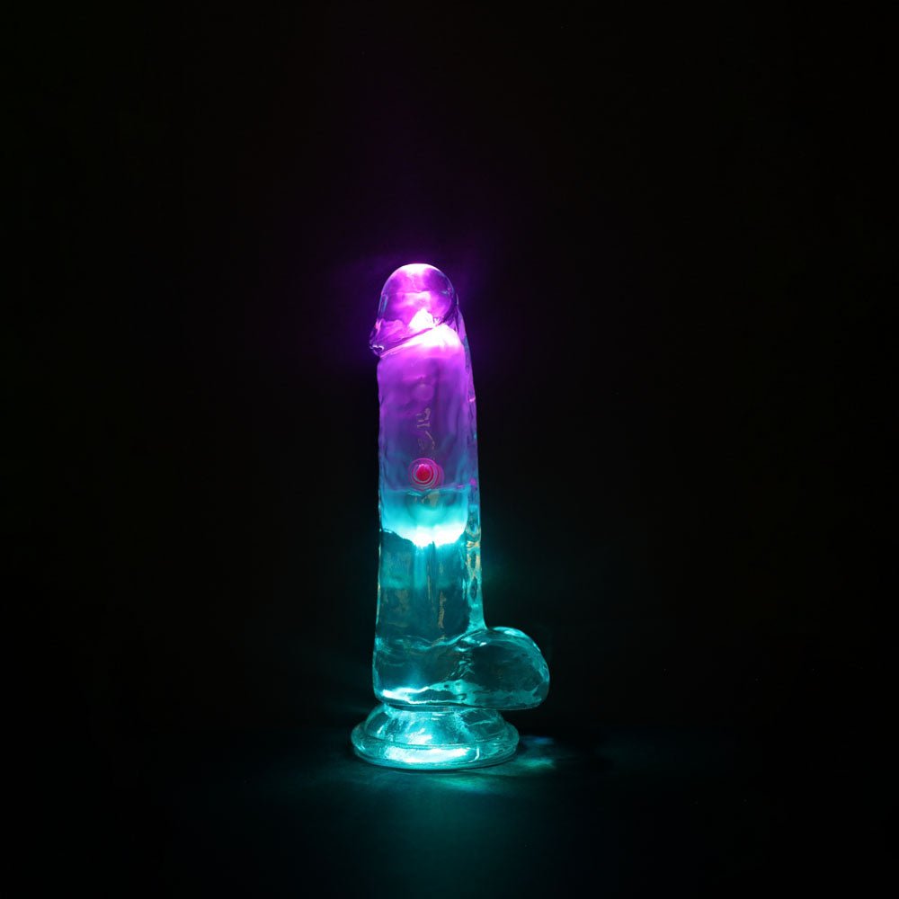 Buy REALROCK 6'' with Balls Wireless Rechargeable LED Vibrating Dong - Clear with LED 16.2 cm USB Rechargeable Vibrating Dong with Remote