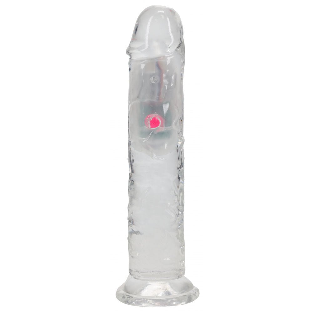 Buy REALROCK 7'' No Balls Wireless Rechargeable LED Vibrating Dong - Clear with LED 20 cm USB Rechargeable Vibrating Dong with Remote