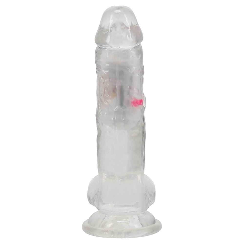 Buy REALROCK 7'' with Balls Wireless Rechargeable LED Vibrating Dong - Clear with LED 19.5 cm USB Rechargeable Vibrating Dong with Remote