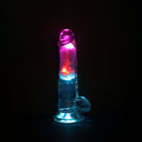 Buy REALROCK 7'' with Balls Wireless Rechargeable LED Vibrating Dong - Clear with LED 19.5 cm USB Rechargeable Vibrating Dong with Remote