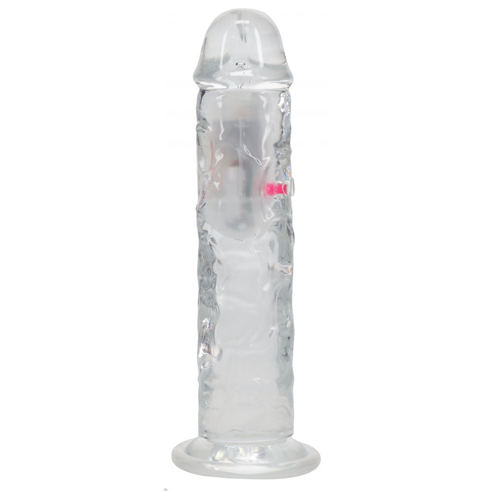 Buy REALROCK 8'' No Balls Wireless Rechargeable LED Vibrating Dong - Clear with LED 22 cm USB Rechargeable Vibrating Dong with Remote