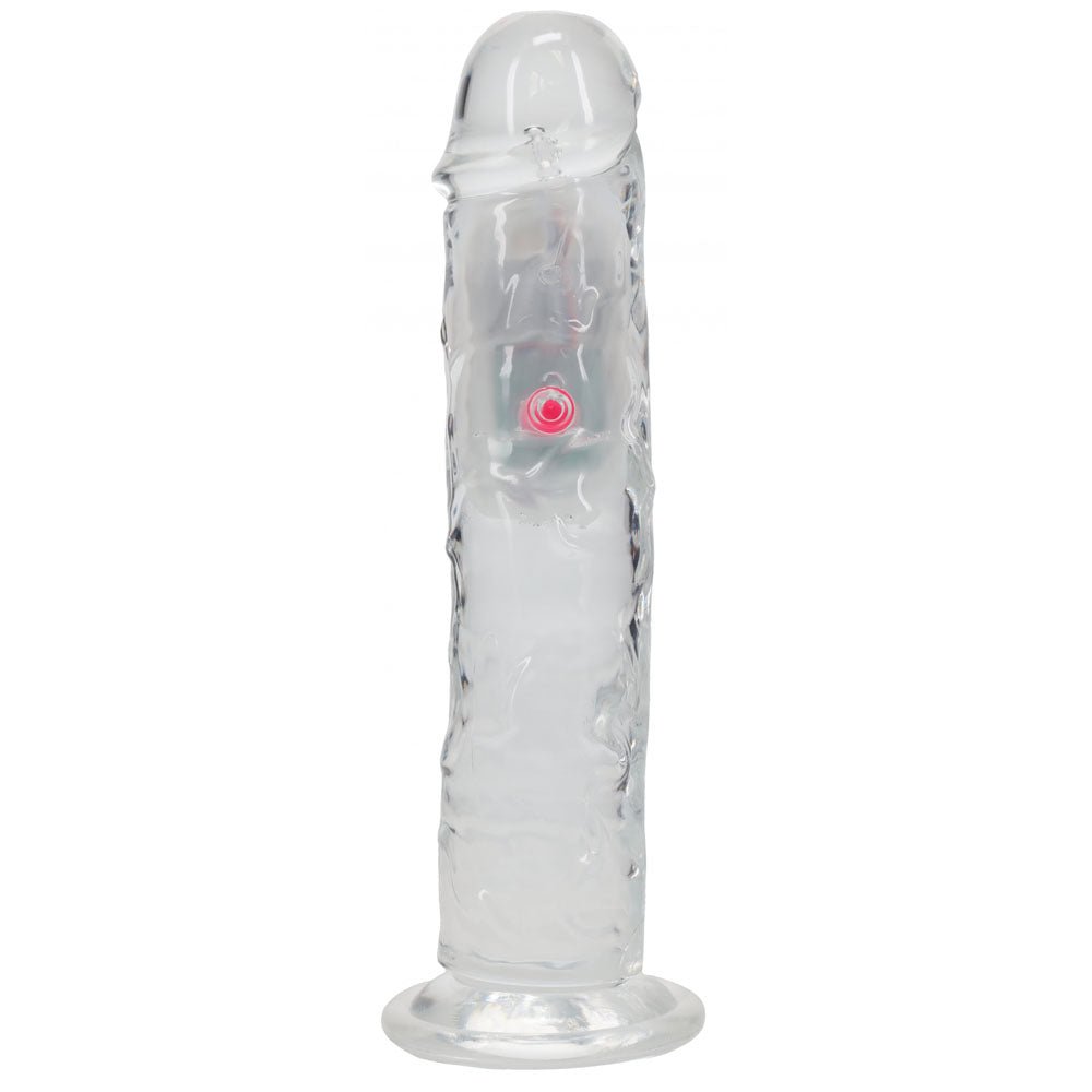 Buy REALROCK 8'' No Balls Wireless Rechargeable LED Vibrating Dong - Clear with LED 22 cm USB Rechargeable Vibrating Dong with Remote