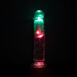Buy REALROCK 8'' No Balls Wireless Rechargeable LED Vibrating Dong - Clear with LED 22 cm USB Rechargeable Vibrating Dong with Remote