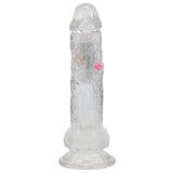 Buy REALROCK 8'' with Balls Wireless Rechargeable LED Vibrating Dong - Clear with LED 22.5 cm USB Rechargeable Vibrating Dong with Remote