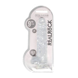Buy RealRock 9'' Realistic Dildo With Balls - Clear 22.9 cm Dong