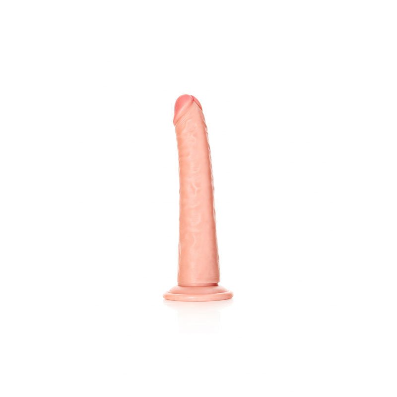 Buy REALROCK Realistic Slim Dildo with Suction Cup - 20.5cm - Flesh 20.5 cm (8'') Dong