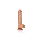 Buy REALROCK Straight Realistic Dildo with Balls - 18 cm - Tan 18 cm (7'') Dong