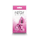 Buy Rear Assets - Medium - Pink - Pink 8.2 cm Medium Metal Butt Plug with Pink Round Gem Base at NZ’s Mega Adult Toys Store. Discover premium sex toys with discreet shipping at the best price in NZ