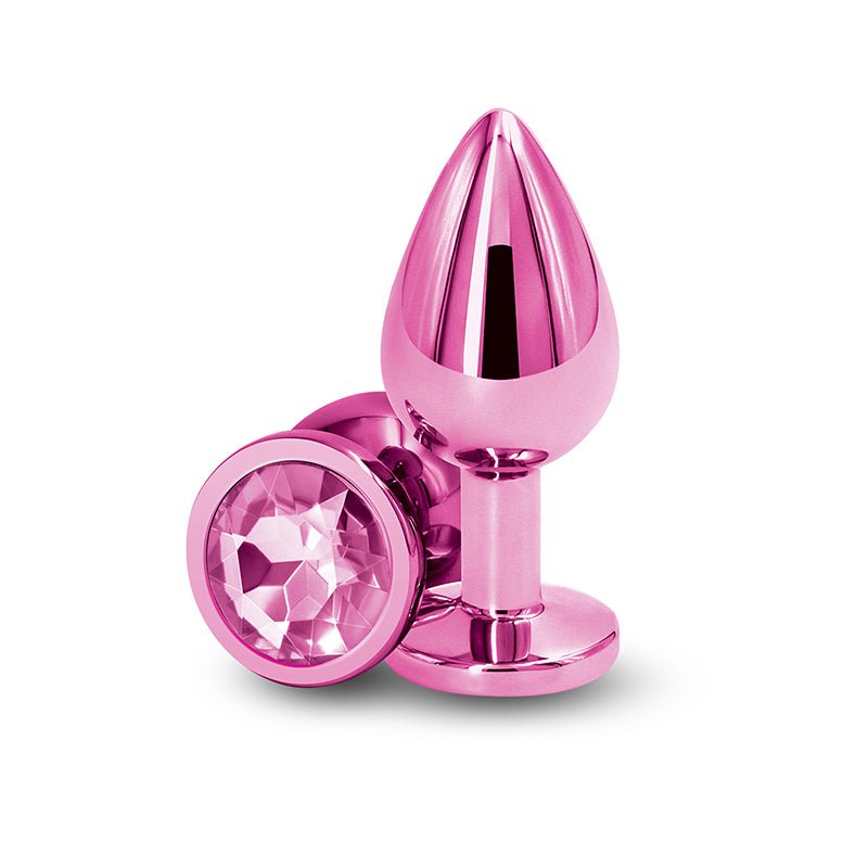 Buy Rear Assets - Medium - Pink - Pink 8.2 cm Medium Metal Butt Plug with Pink Round Gem Base at NZ’s Mega Adult Toys Store. Discover premium sex toys with discreet shipping at the best price in NZ