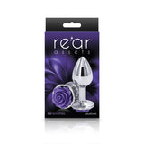 Buy Rear Assets Rose - Small - Chrome 7.6 cm Metal Butt Plug with Purple Rose Base at NZ’s Mega Adult Toys Store. Discover premium sex toys with discreet shipping at the best price in NZ