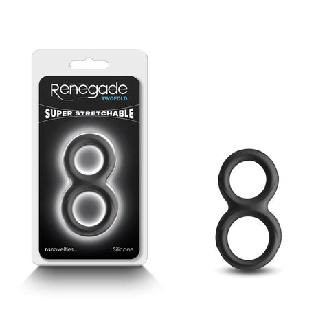 Buy Renegade Twofold - Black - Black Cock & Balls Rings at NZ’s Mega Adult Toys Store. Discover premium sex toys with discreet shipping at the best price in NZ