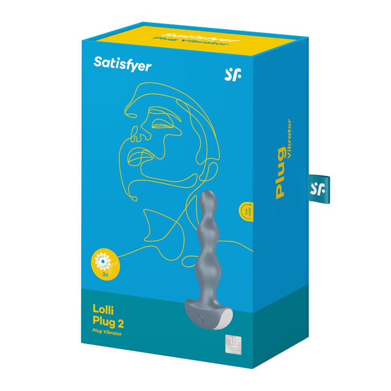 Buy Satisfyer Lolli - Plug 2 - Gray Vibrating Anal Beads at NZ’s Mega Adult Toys Store. Discover premium sex toys with discreet shipping at the best price in NZ