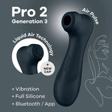 Buy Satisfyer Pro 2 Generation 3 with App Control - Dark Grey - Dark Grey Touch - Free USB - Rechargeable Clitoral Stimulator at NZ’s Mega Adult Toys Store. Discover premium sex toys with discreet shipping at the best price in NZ