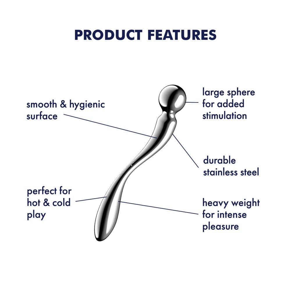 Buy Satisfyer Star Force 2 - Chrome Steel 22 cm Dildo