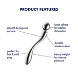 Buy Satisfyer Star Force 2 - Chrome Steel 22 cm Dildo