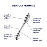 Buy Satisfyer Star Force 3 - Chrome Steel 27 cm Dildo