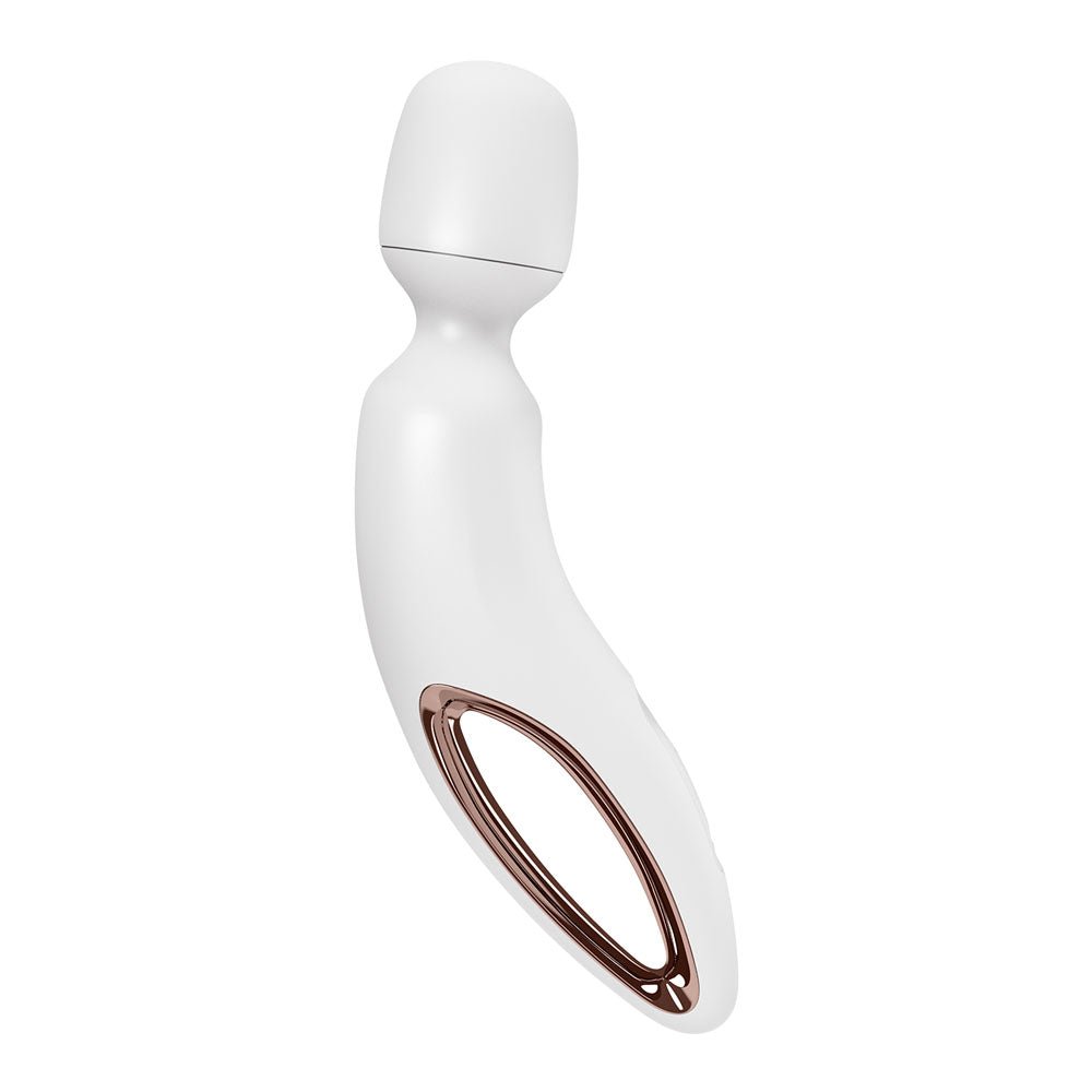 Buy Satisfyer Wand - erland - White - White/Rose Gold USB Rechargeable Massage Wand