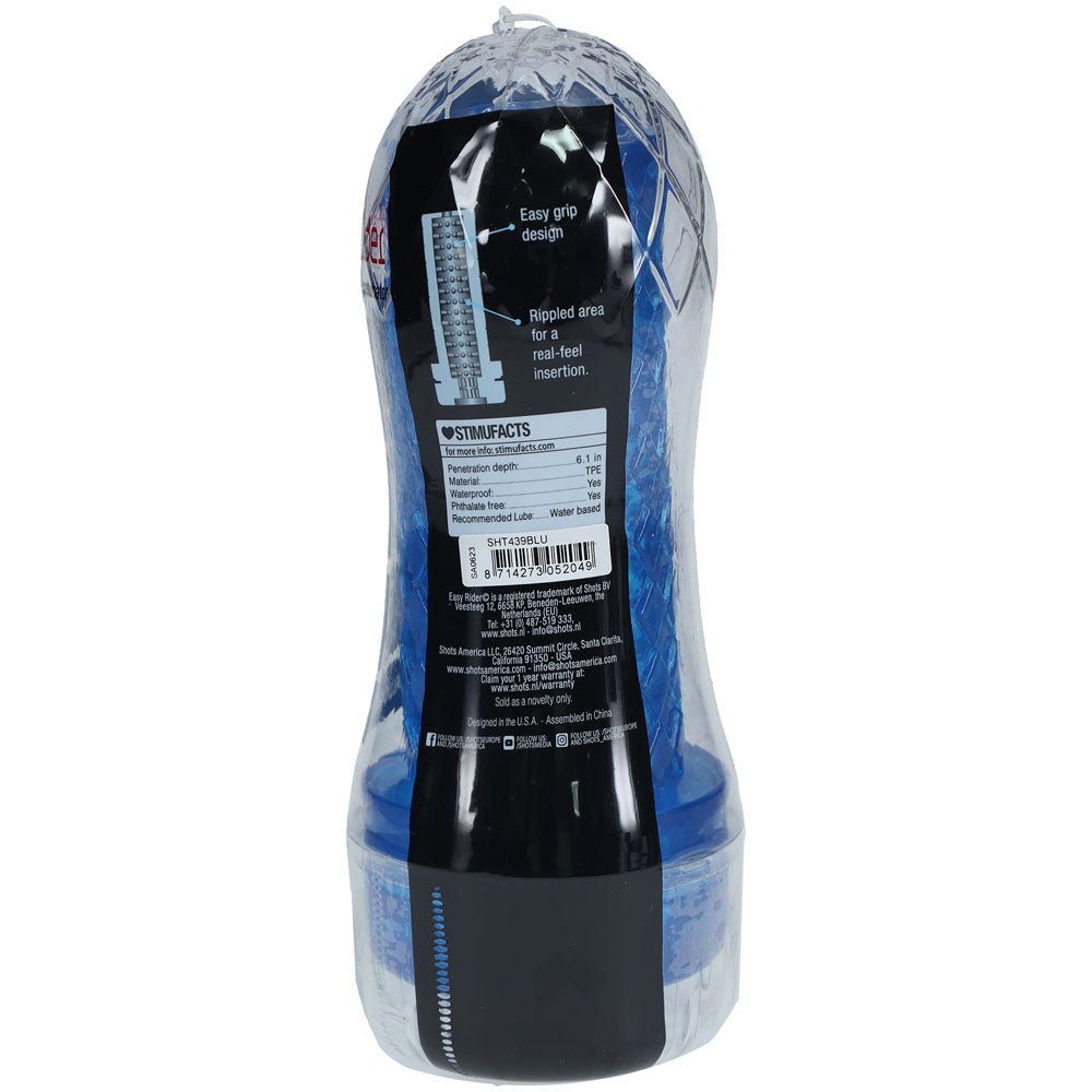 Buy SHOTS Easy Rider - Blue - Blue Vagina Stroker
